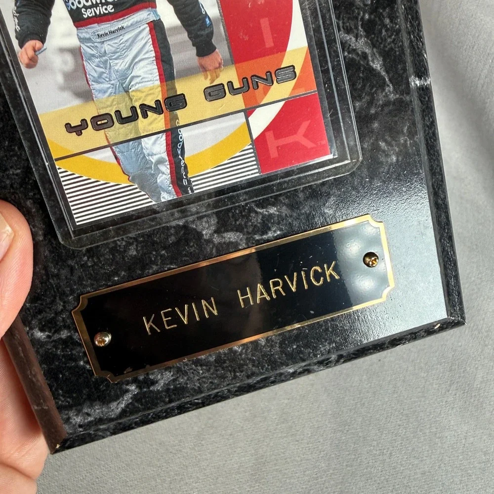 Kevin Harvick Press Pass Optima 2002 Young Guns Plaque Black Faux Marble 5x7
